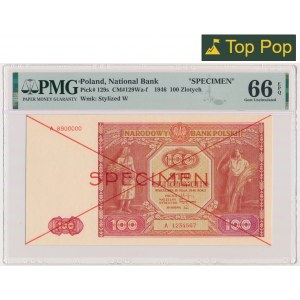 100 Gold 1946 - SPECIMEN - A - PMG 66 EPQ