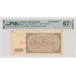 5 złotych 1948 - SPECIMEN - A 1234567 - PMG 67 EPQ