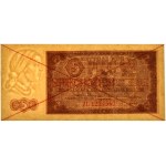 5 złotych 1948 - SPECIMEN - AL 1234567 - PMG 64