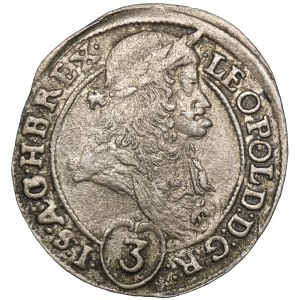 Ungarn, Leopold I., 3 Krajcary Kremnica 1694 KB