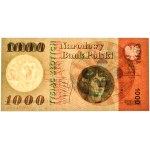 1.000 złotych 1965 - SPECIMEN - A 0000000 - nadruk pomarańczowy - PMG 66 EPQ