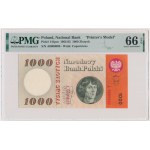 1,000 zloty 1962 - A - PMG 66 EPQ - with the inscription TYSIĄC ZŁOTYCH - WIELKA RZADKYCH affixed.