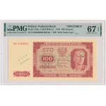 100 złotych 1948 - WZÓR - OO 0000000 - Nr 000105 - PMG 67 EPQ - EKSTREMALNIE RZADKIE