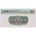 1 gold 1944 ...owym - AA 008355 - PMG 66 EPQ - first series - RARE