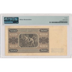 500 złotych 1948 - B - PMG 20 - RZADKOŚĆ