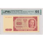 100 złotych 1948 - GC - PMG 64 - BEZ RAMKI -