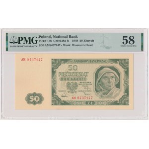 50 gold 1948 - AM - PMG 58