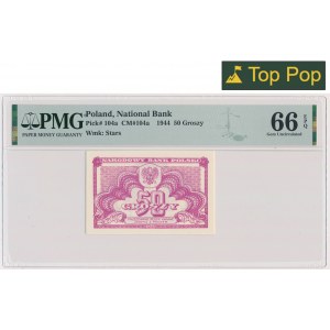 50 Pfennige 1944 - PMG 66 EPQ