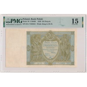 20 Gold 1929 - Ser.DA - PMG 15