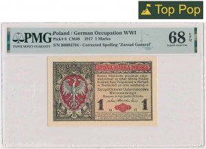 1 marka 1916 - Generał - PMG 68 EPQ - WYŚMIENITY