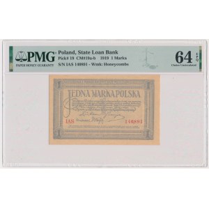 1 marka 1919 - IAS - PMG 64 EPQ