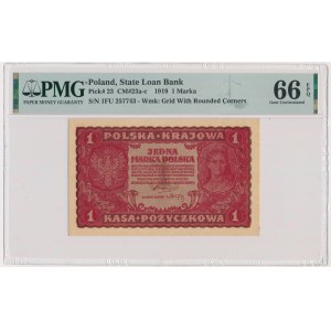 1 Mark 1919 - I Serja FU - PMG 66 EPQ