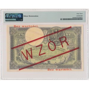 500 złotych 1919 - S.A - WZÓR - PMG 63