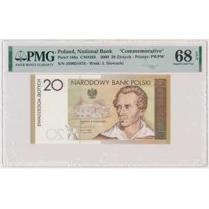 20 złotych 2009 - Juliusz Słowacki - PMG 68 EPQ