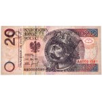 20 złotych 1994 - AA 0003581 - PMG 67 EPQ - niski numer