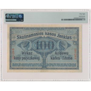 Posen, 100 Rubles 1916 - 6 digit series - PMG 58