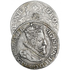 Zygmunt III Waza, Szóstak Malbork 1600 - RZADKI, litera M