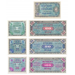 Germany, lot 1/2-100 Mark 1944 (7 pcs.)