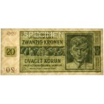 Böhmen und Mähren, 20 Kronen 1944 - MODELL -