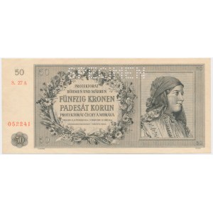 Bohemia and Moravia, 50 Korun 1944 - SPECIMEN -