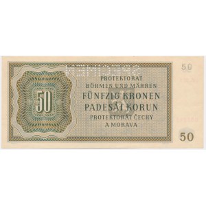 Bohemia and Moravia, 50 Korun 1944 - SPECIMEN -