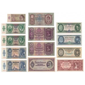 Hungary, lot of Pengo and Forints 1930-86 (13 pcs.)