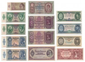 Hungary, lot of Pengo and Forints 1930-86 (13 pcs.)