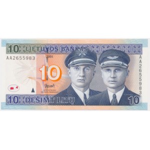 Lithuania, 10 Litu 2001 - AA -