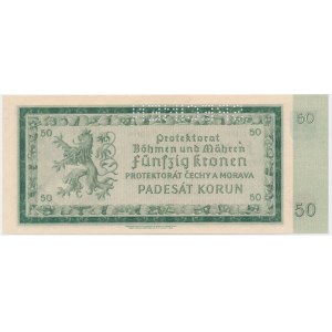 Czechy i Morawy, 50 koron 1940 - WZÓR -