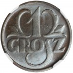 1 grosz 1936 - NGC MS66 BN