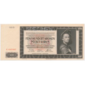 Bohemia and Moravia, 500 Korun 1942 - SPECIMEN -