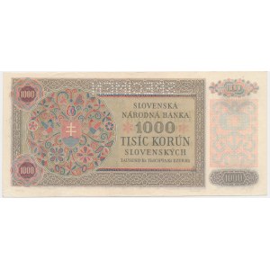 Slowakei, 1.000 Kronen 1940 - MODELL -.