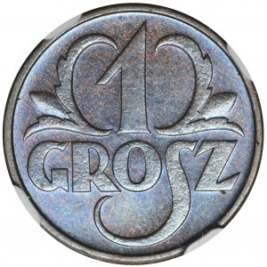 1 grosz 1933 - NGC MS66 BN