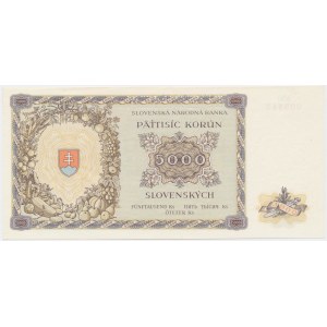 Słowacja, 5.000 koron 1944 - WZÓR -
