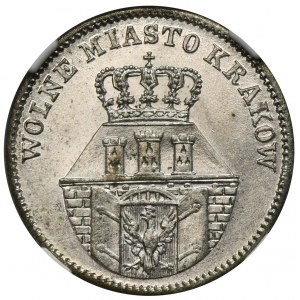 Wolne Miasto Kraków, 10 groszy 1835 - NGC MS65