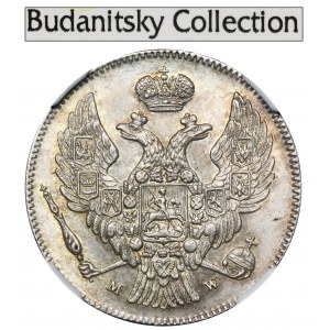 30 kopeck = 2 zloty Warsaw 1836 MW - NGC MS61 - ex. Budanitsky Collection