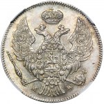 30 Kopeken = 2 Zloty Warschau 1836 MW - NGC MS61 - ex. Sammlung Budanitsky