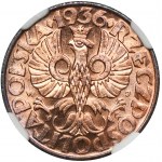 5 pennies 1936 - NGC MS65 RB