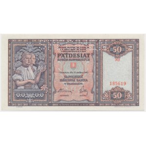 Slovakia, 50 Korun 1940 - SPECIMEN -