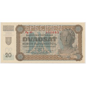 Słowacja, 20 koron 1942 - WZÓR -