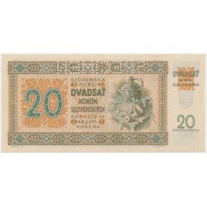 Słovakia, 20 Korun 1942 - SPECIMEN -