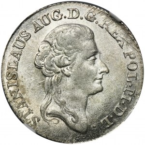 Poniatowski, Złotówka 1787 EB - NGC MS61