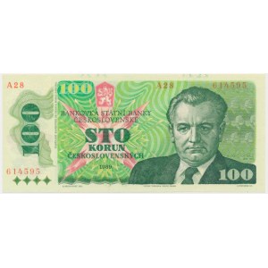 Czechosłowacja, 100 koron 1989