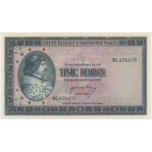 Tschechoslowakei, 1.000 Kronen (1945) - MODELL -.
