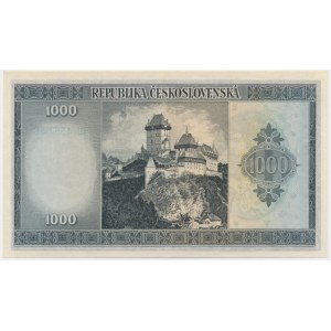 Czechosłowacja, 1.000 koron (1945) - WZÓR -