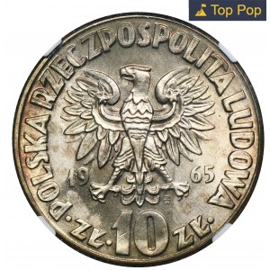 10 złotych 1965 Kopernik - NGC MS67