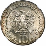 10 złotych 1965 Kopernik - NGC MS67