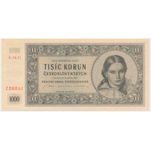 Czechoslovakia, 1.000 Korun 1945 - SPECIMEN -