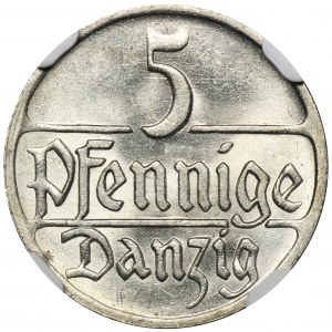 Freie Stadt Danzig, 5 Fenig 1923 - NGC MS65