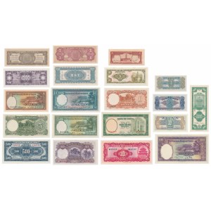 China, lot 1-10.000 Yen 1936-49 (20 pcs.)